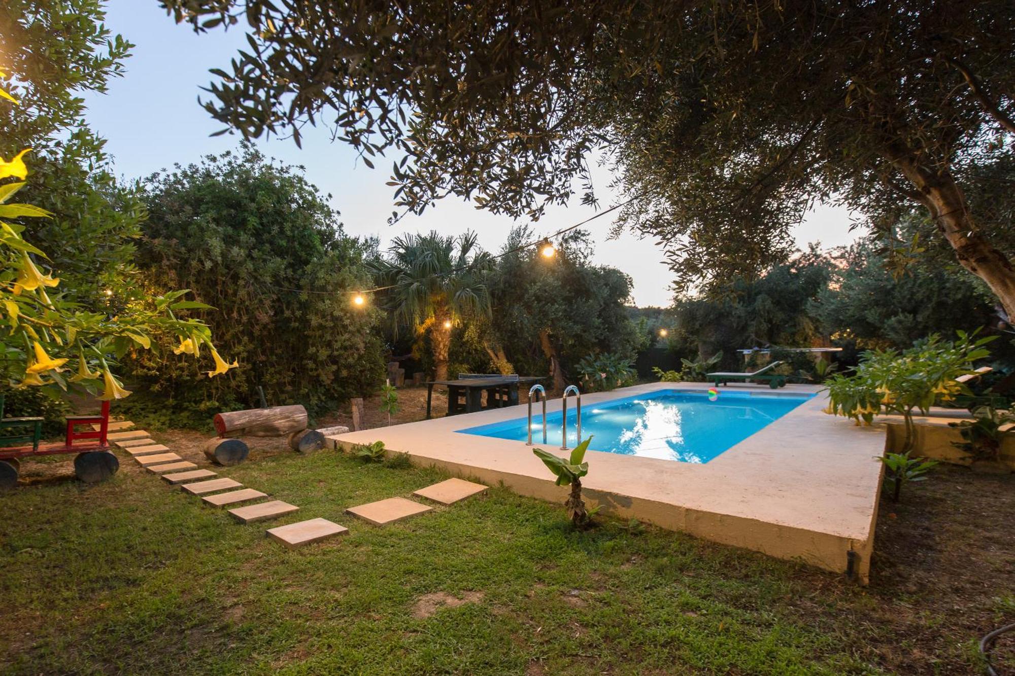 شقة Sofiana'S Garden Retreat With Private Pool Dhrapaniás المظهر الخارجي الصورة
